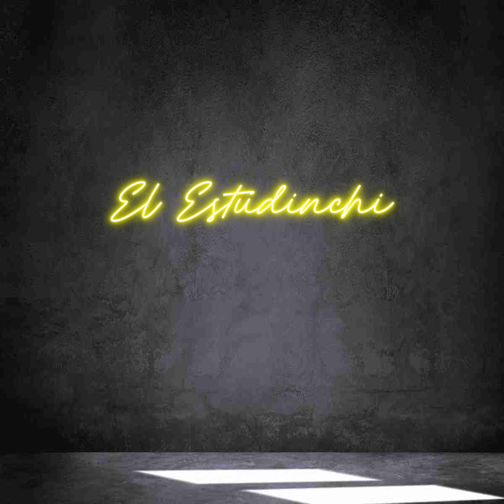 Neon personalizado: El Estudinchi