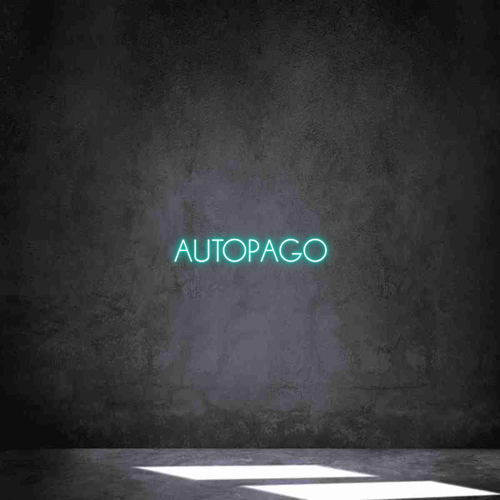 Neon personalizado: AUTOPAGO