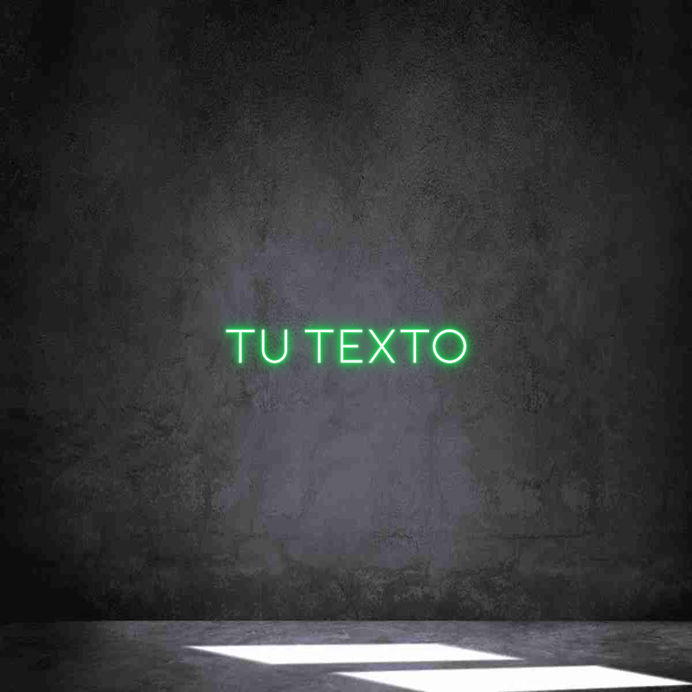 Neon personalizado: Tu texto