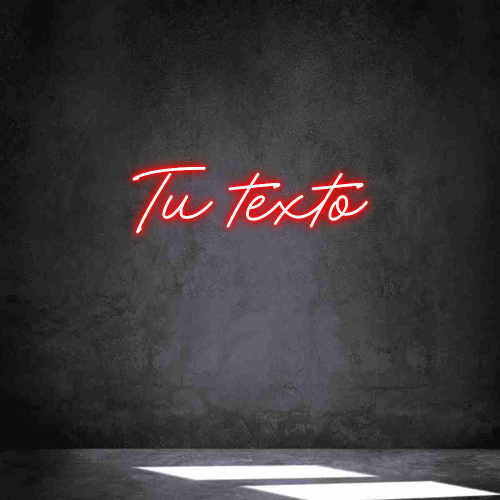 Neon personalizado: Tu texto