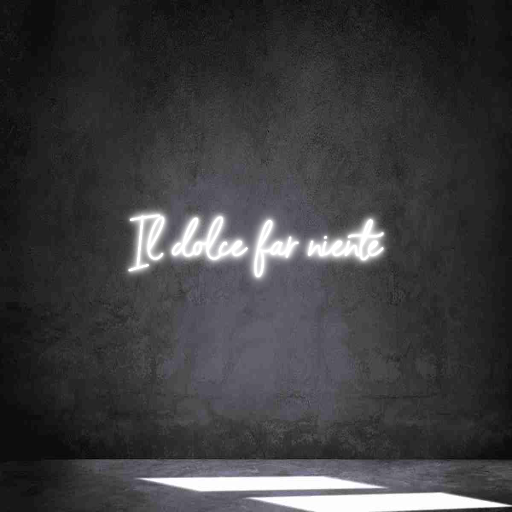 Neon personalizado: Il dolce far ...