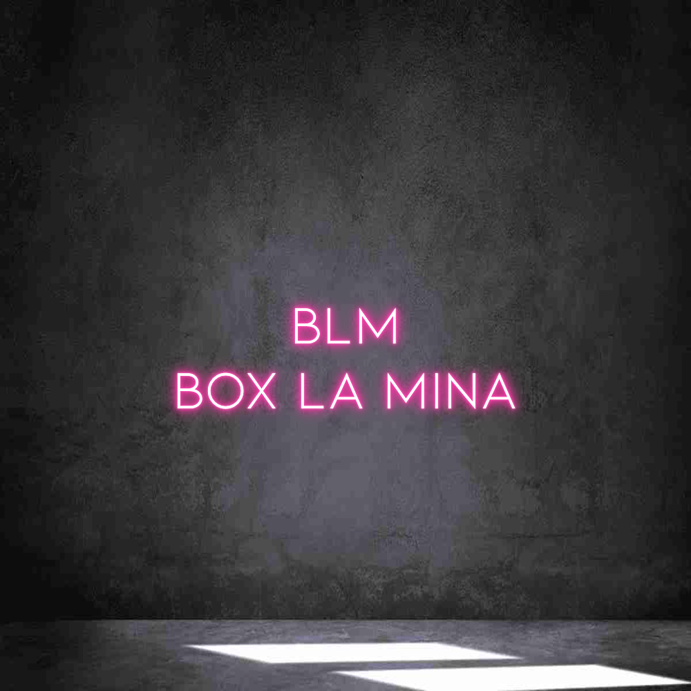 Neon personalizado: BLM
Box La M...