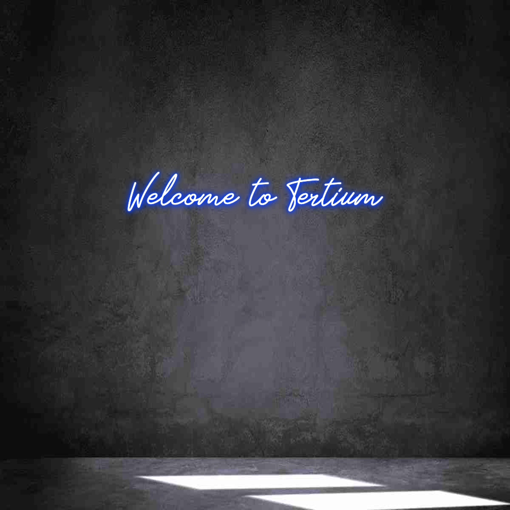 Neon personalizado: Welcome to Te...