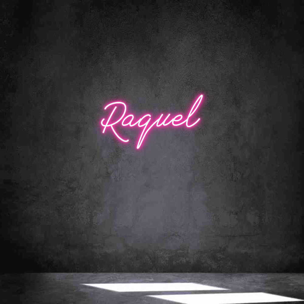 Neon personalizado: Raquel