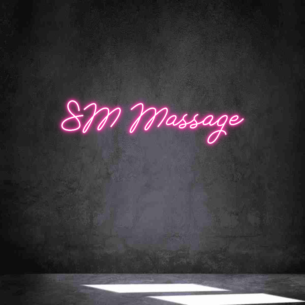Neon personalizado: SM Massage