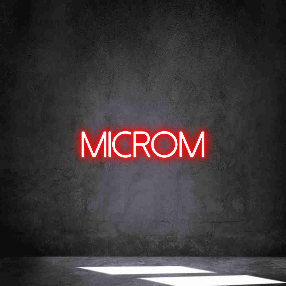 Neon personalizado: Microm