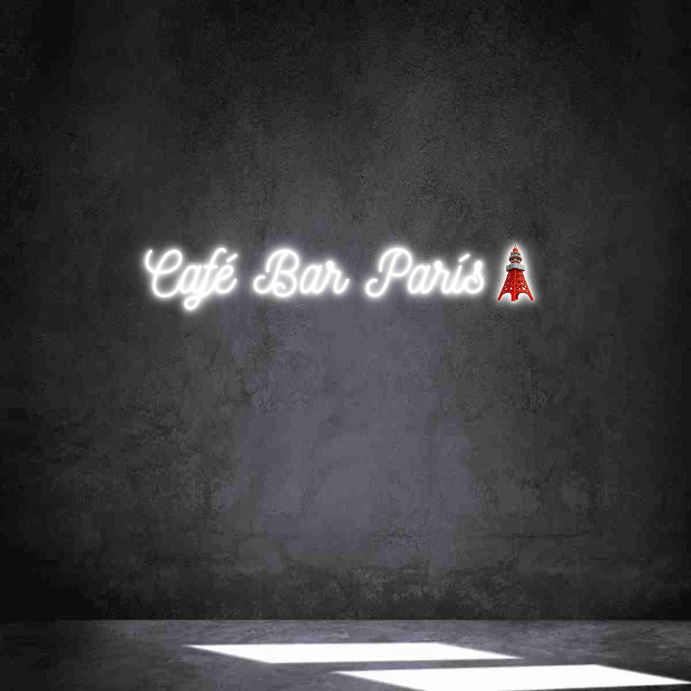 Neon personalizado: Café Bar Parí...