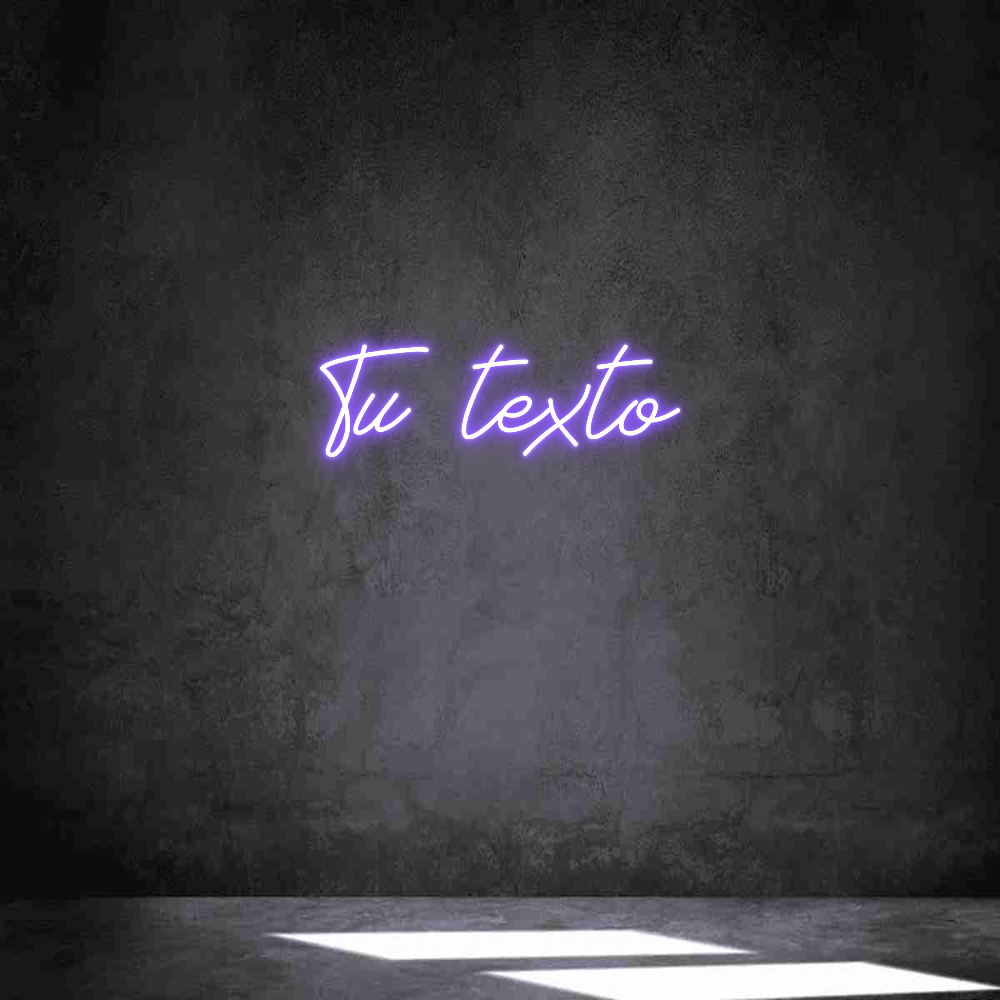 Neon personalizado: Tu texto
