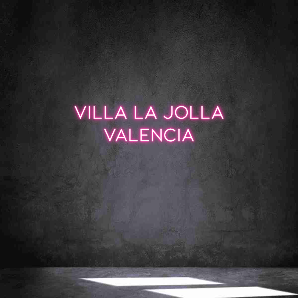 Neon personalizado: VILLA LA JOLL...