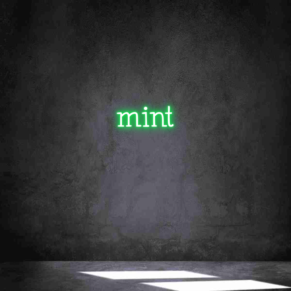 Neon personalizado: mint