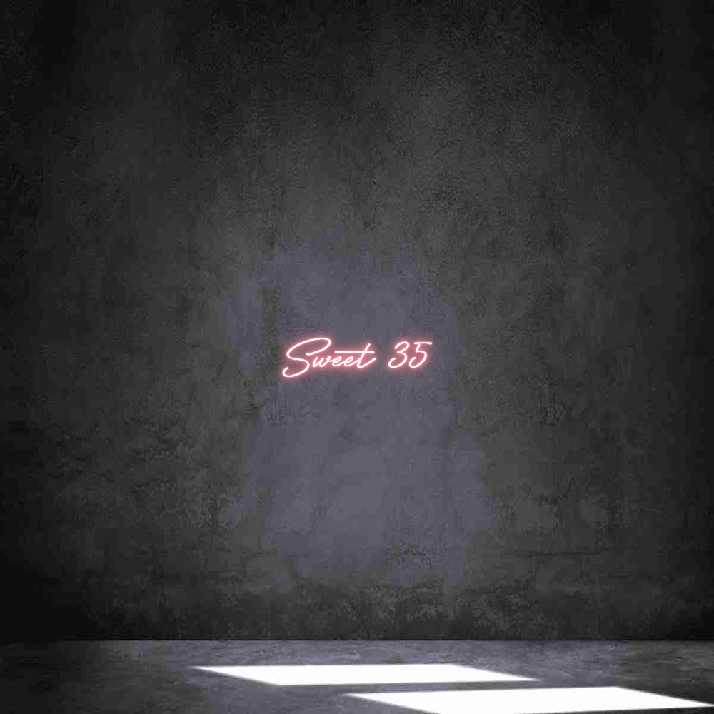 Neon personalizado: Sweet 35