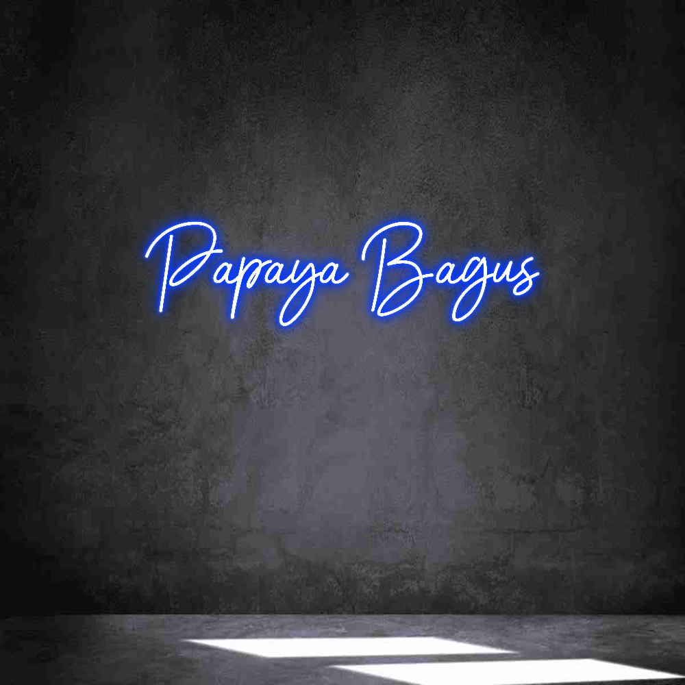 Neon personalizado: Papaya Bagús