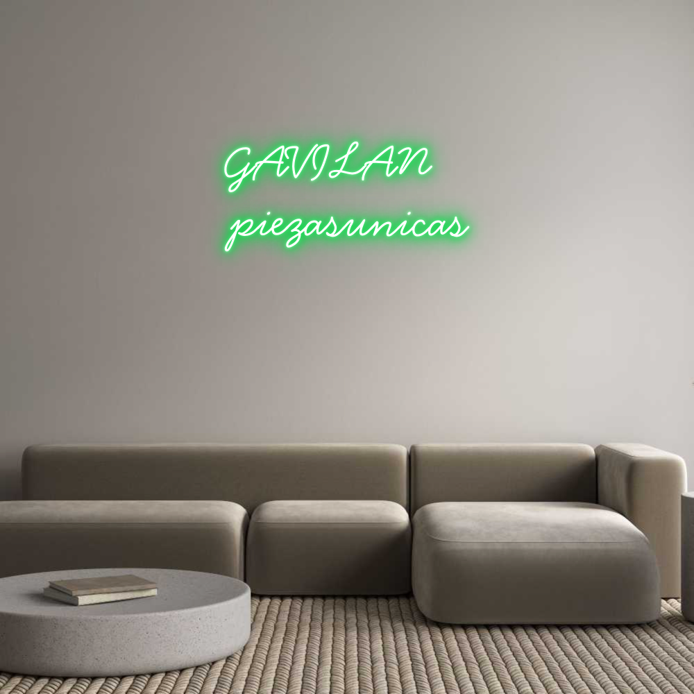 Neon personalizado: GAVILAN 
pie...