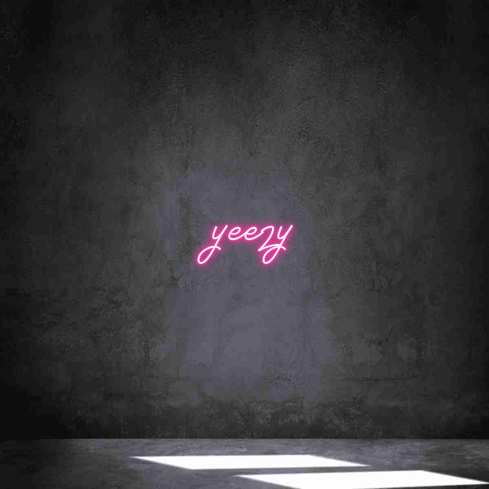 Neon personalizado: yeezy