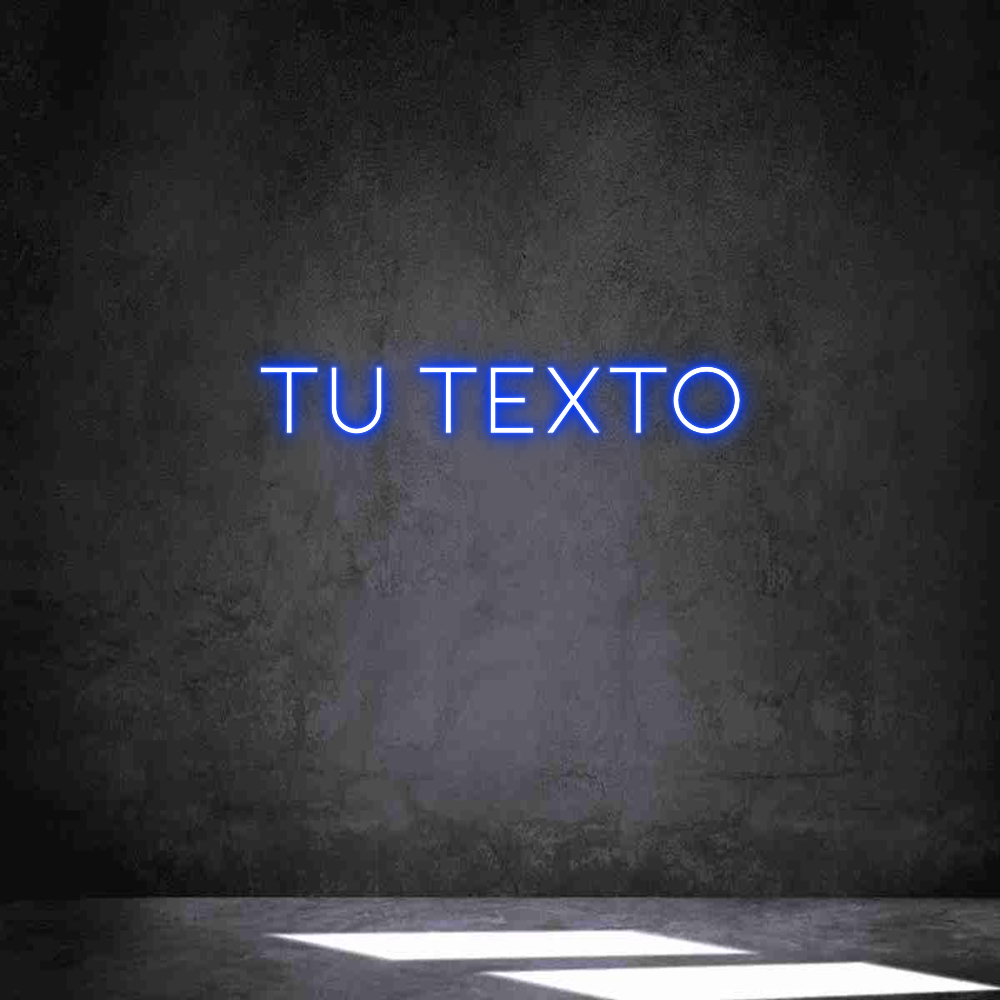 Neon personalizado: Tu texto