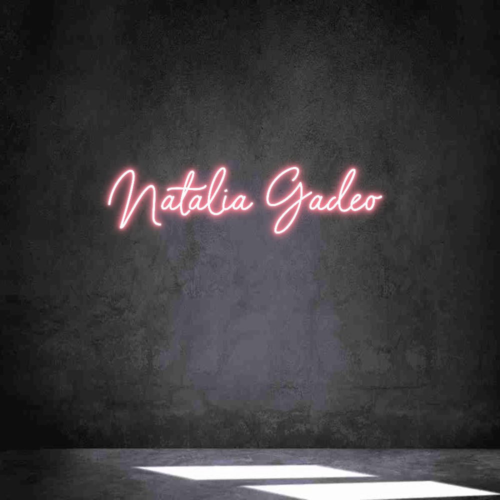 Neon personalizado: Natalia Gadeo