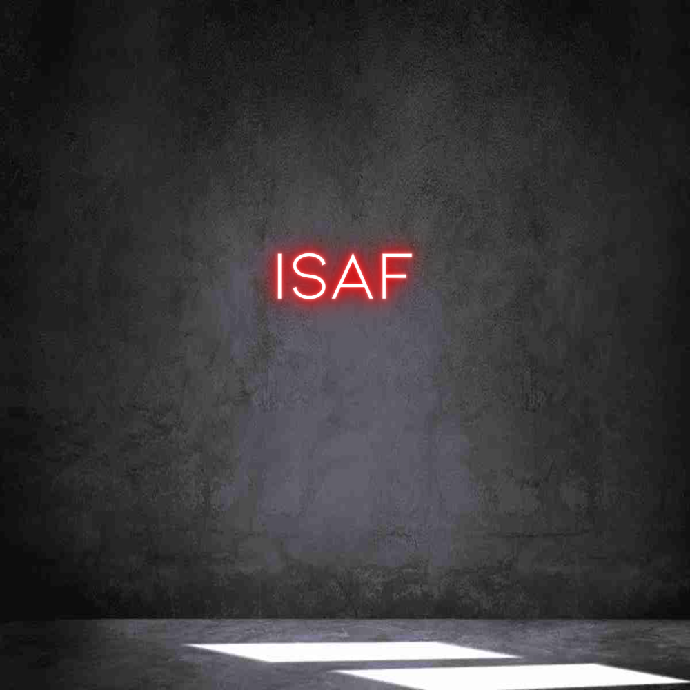 Neon personalizado: ISAF