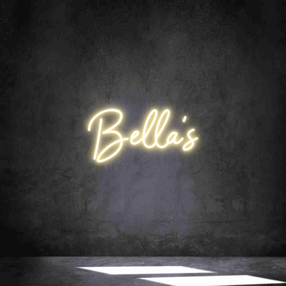 Neon personalizado: Bella's