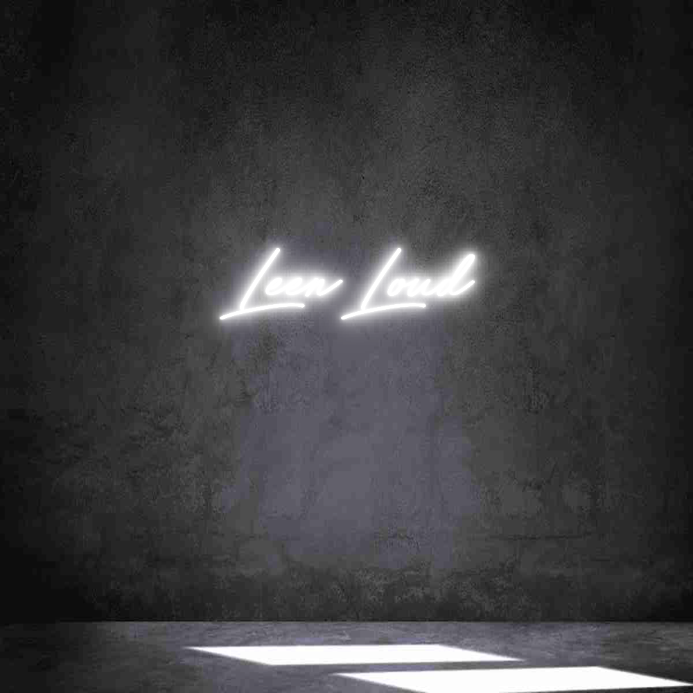 Neon personalizado: Leen Loud