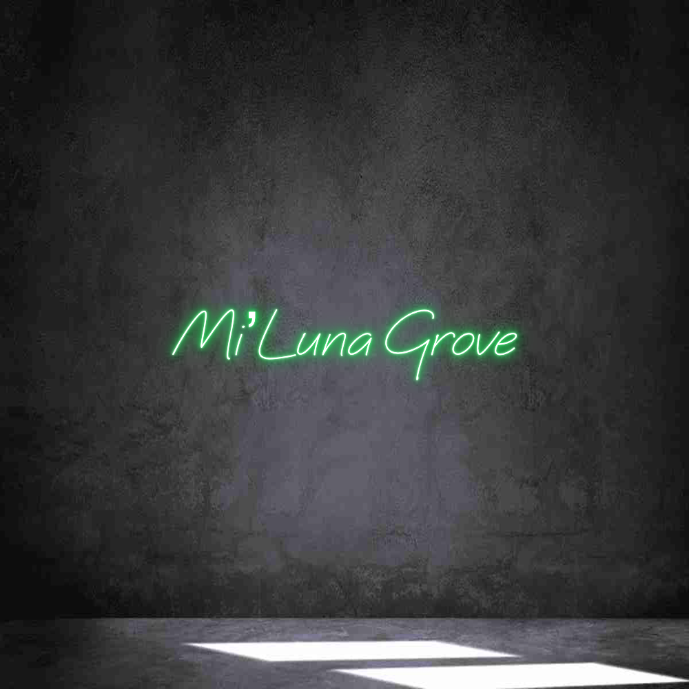 Neon personalizado: Mi’Luna Grove