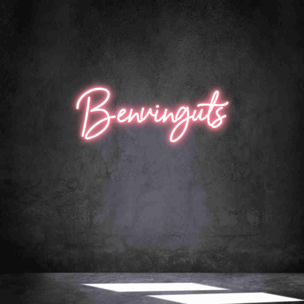 Neon personalizado: Benvinguts