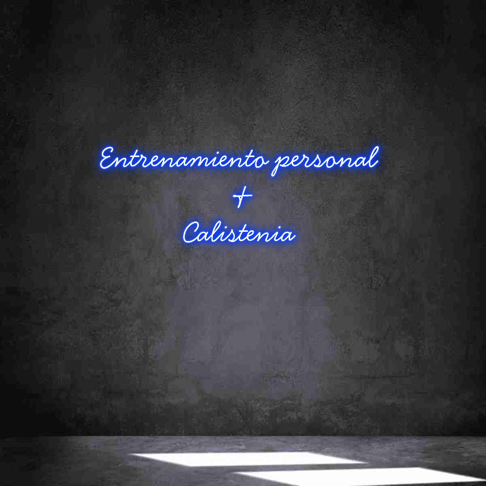 Neon personalizado: Entrenamiento...