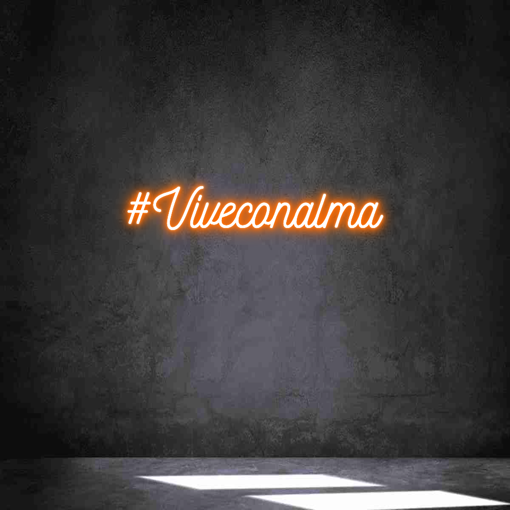 Neon personalizado: #Viveconalma