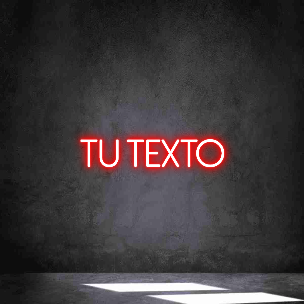 Neon personalizado: Tu texto