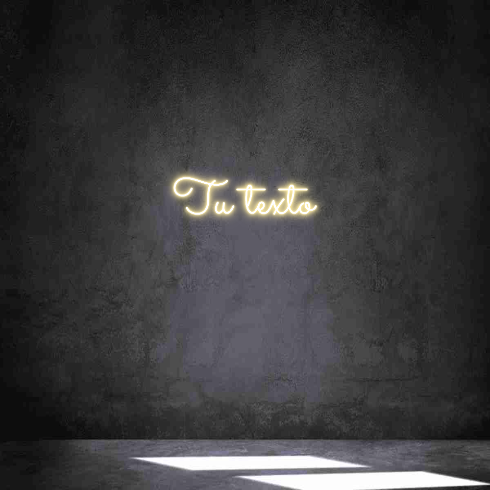 Neon personalizado: Tu texto