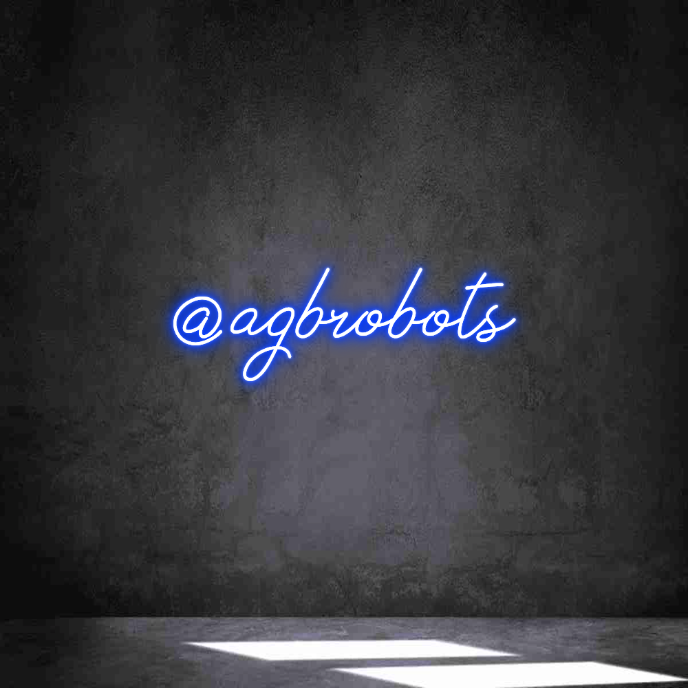Neon personalizado: @agbrobots