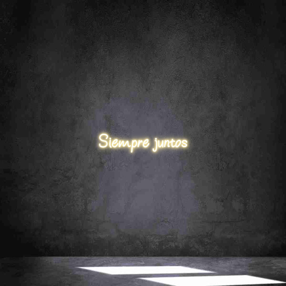 Neon personalizado: Siempre juntos