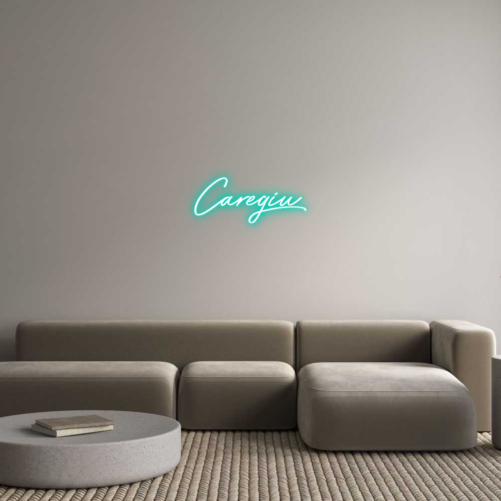 Neon personalizado: Caregiu