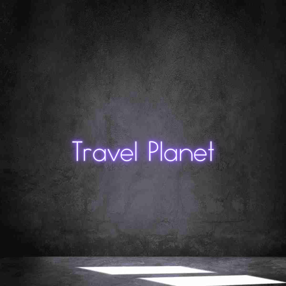 Neon personalizado: Travel Planet