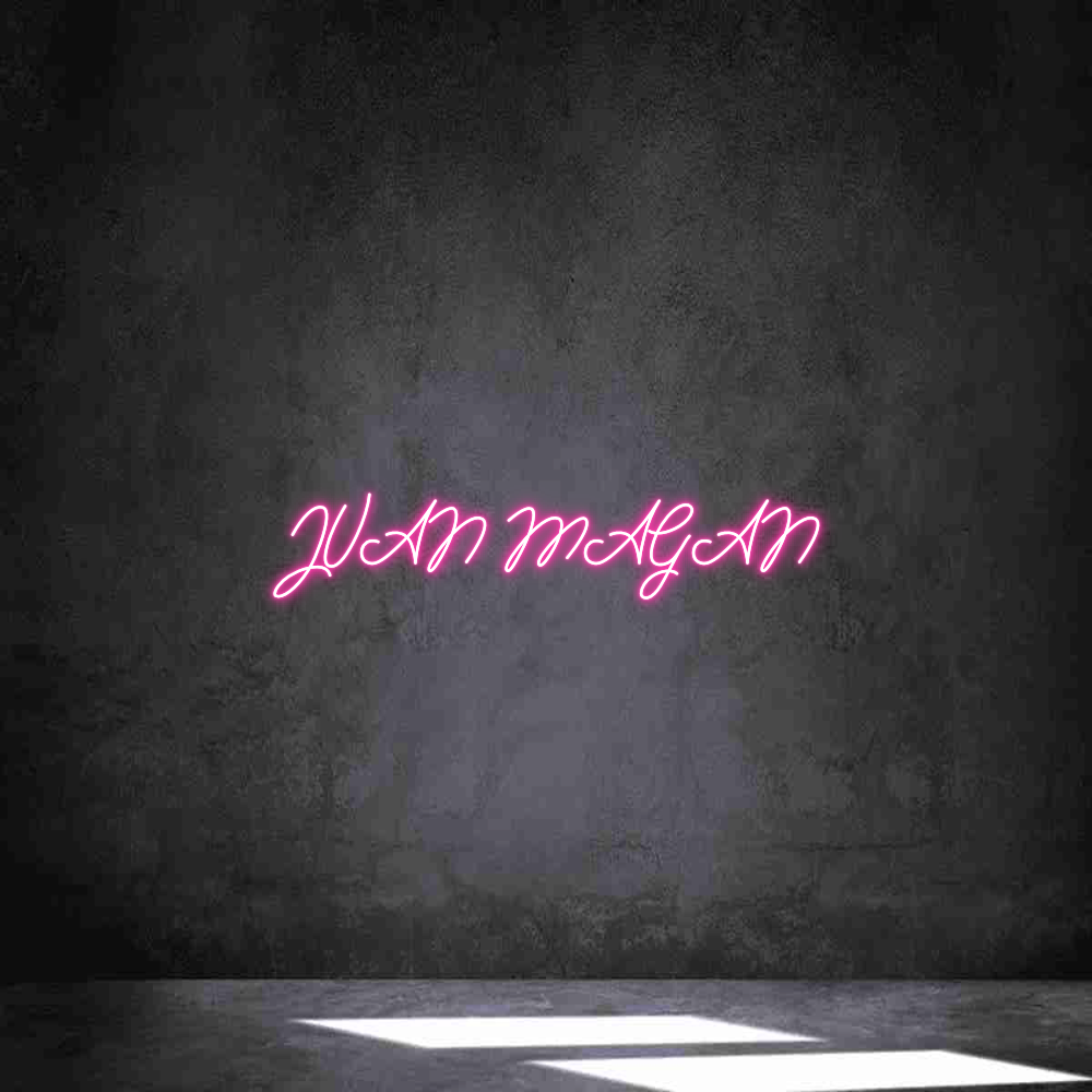 Neon personalizado: JUAN MAGAN