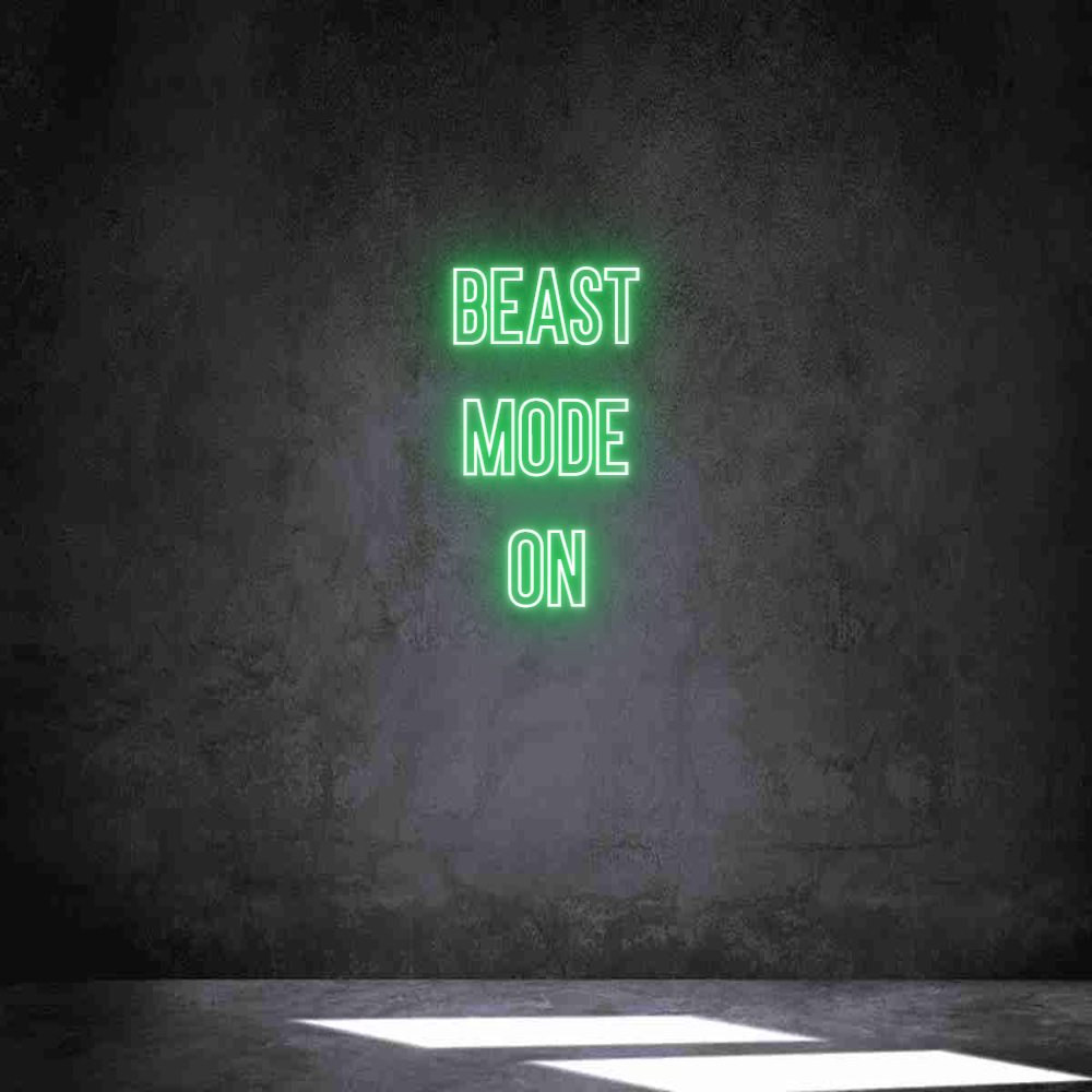 Neon personalizado: BEAST
MODE
ON