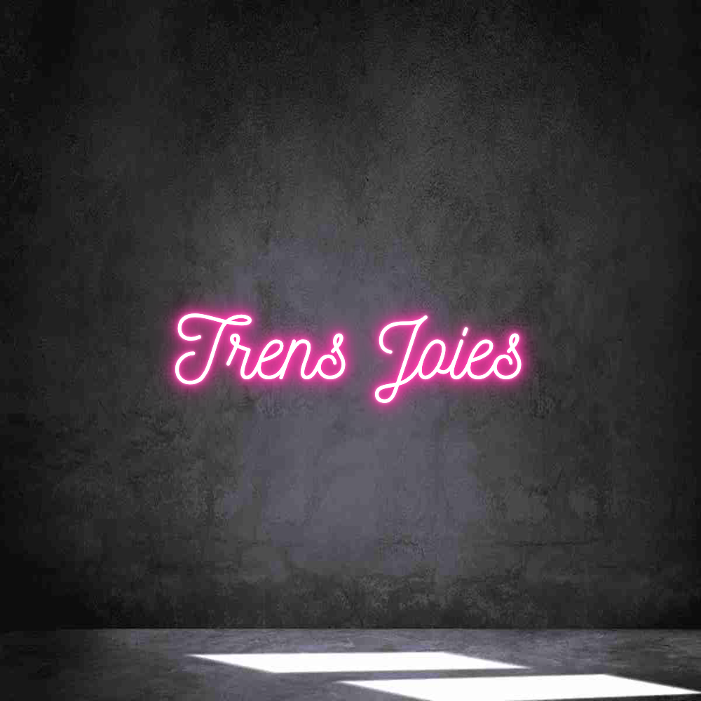 Neon personalizado: Trens Joies
