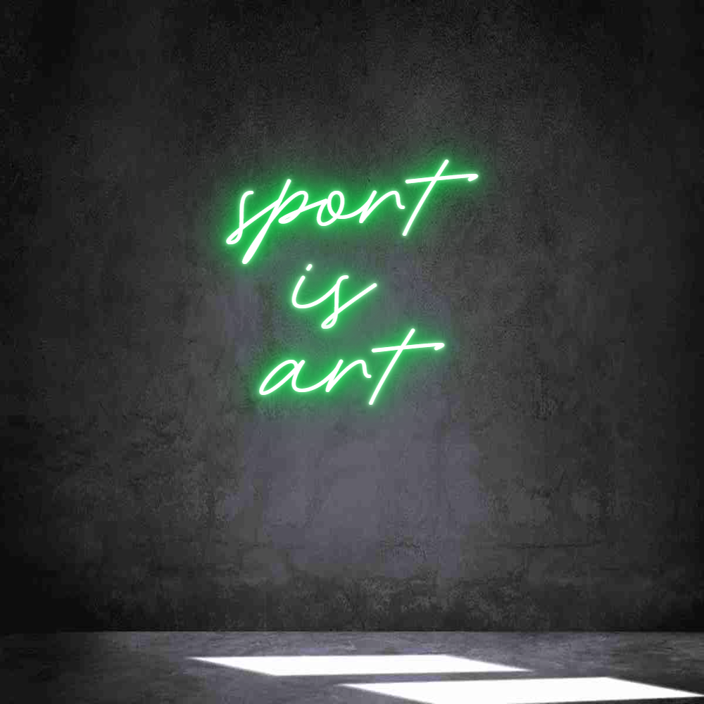 Neon personalizado: sport
is 
art