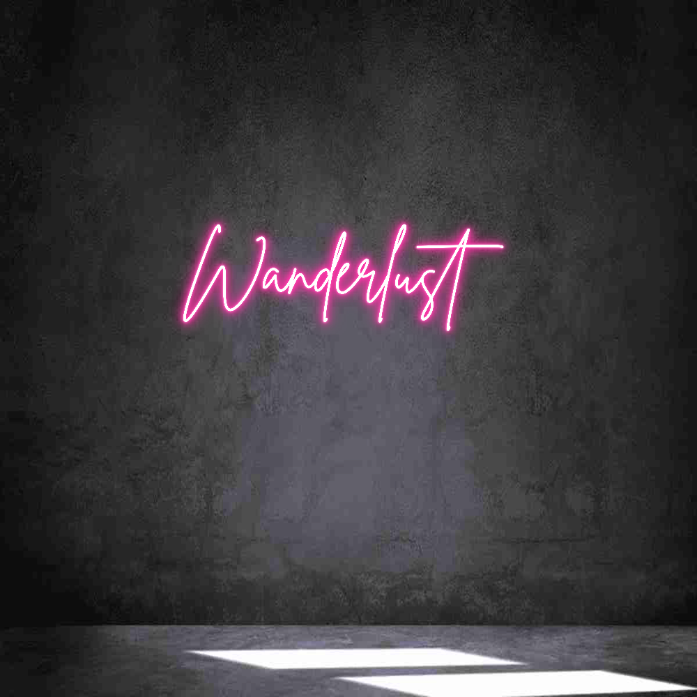 Neon personalizado: Wanderlust