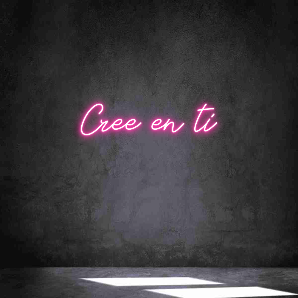 Neon personalizado: Cree en ti