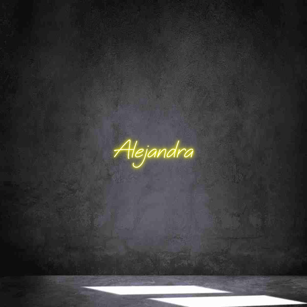 Neon personalizado: Alejandra