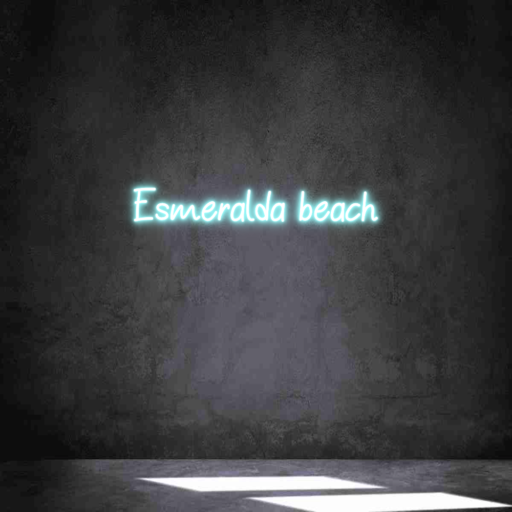 Neon personalizado: Esmeralda beach
