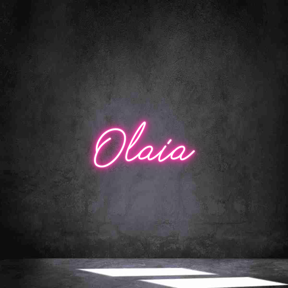 Neon personalizado: Olaia