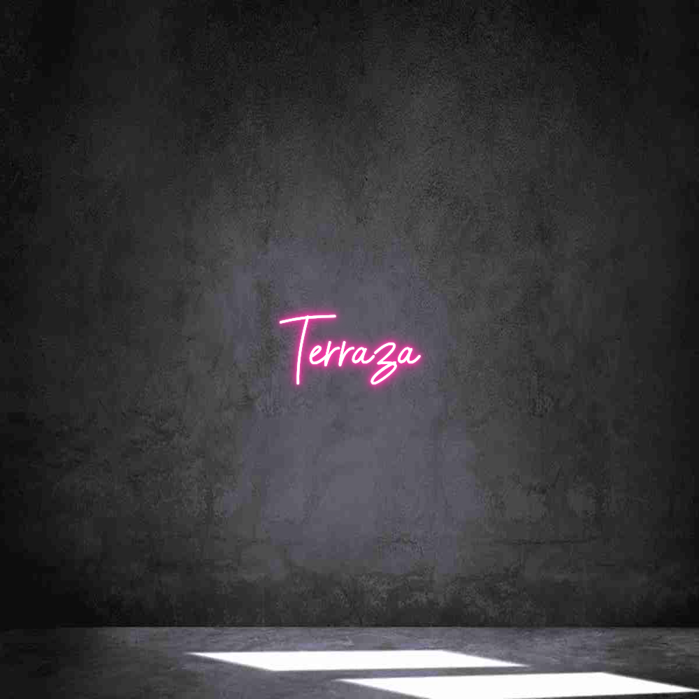 Neon personalizado: Terraza