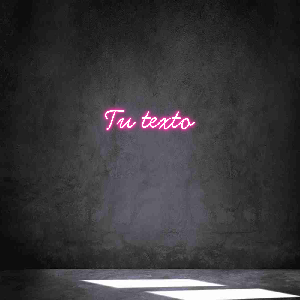 Neon personalizado: Tu texto