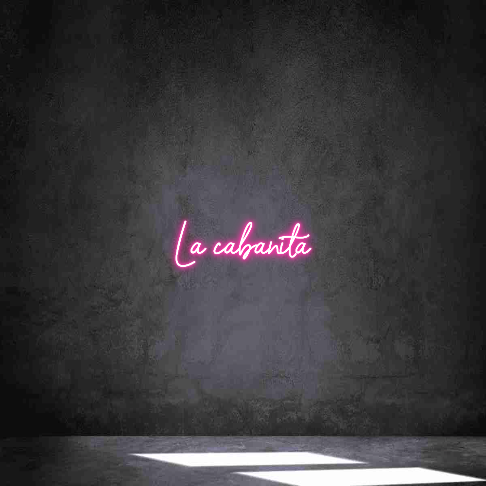 Neon personalizado: La cabañita