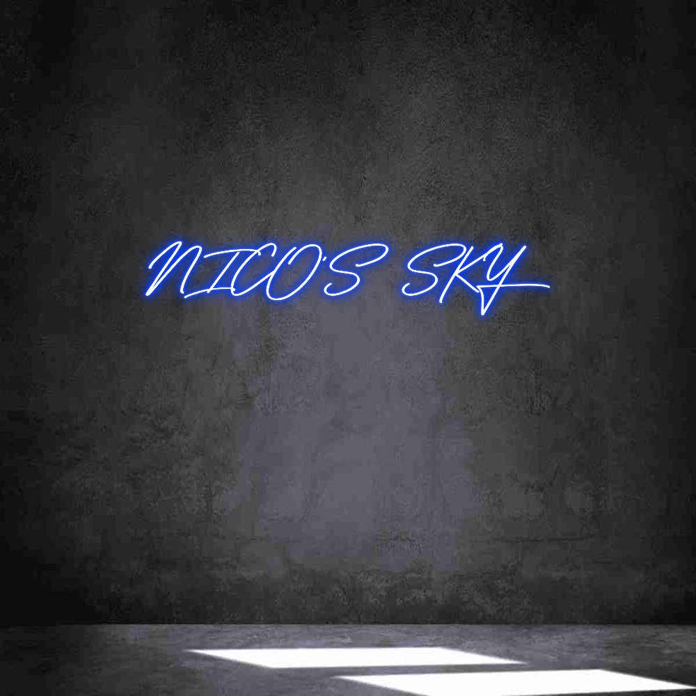 Neon personalizado: NICO'S SKY