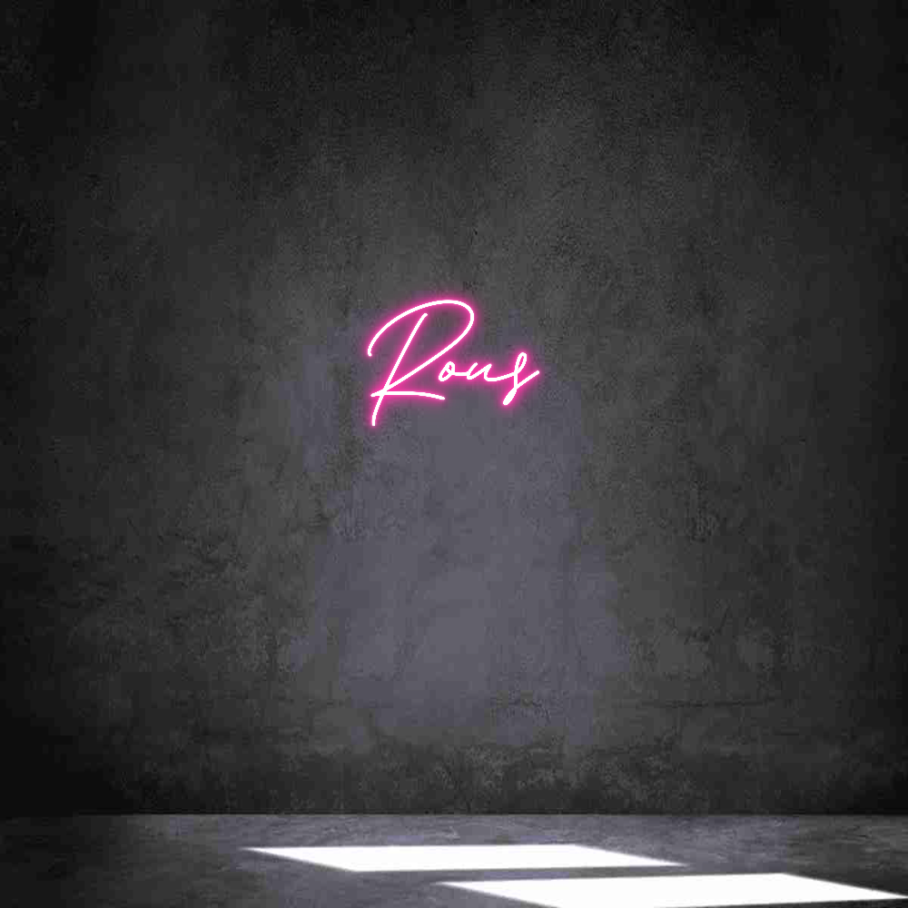Neon personalizado: Rous