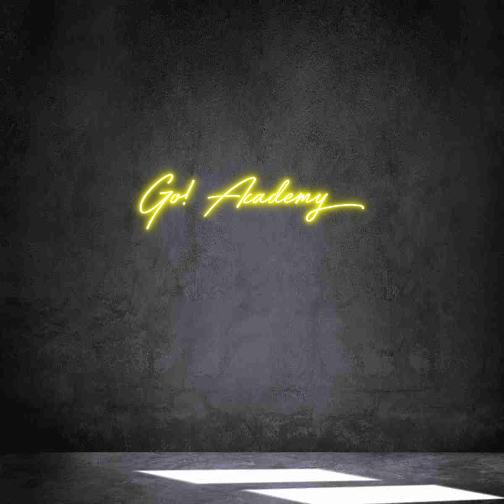 Neon personalizado: Go! Academy
