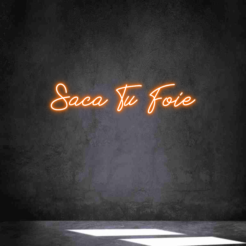 Neon personalizado: Saca Tu Foie