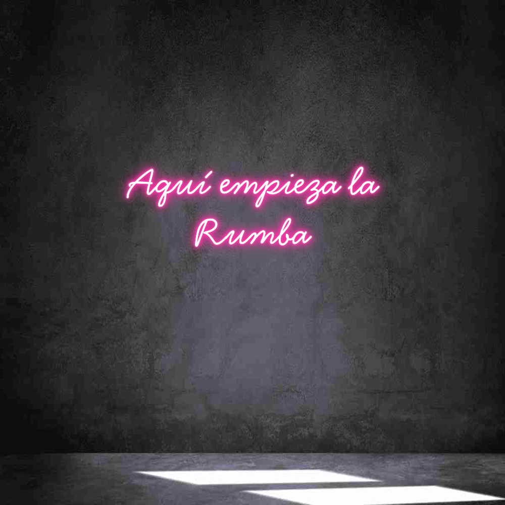 Neon personalizado: Aquí empieza ...